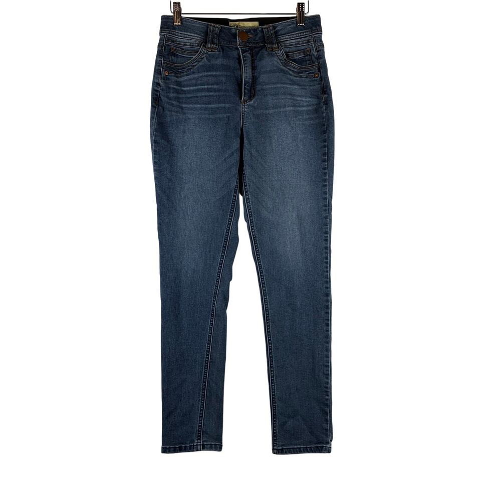 Democracy Ab Technology Skinny Jeans Women’s 2 Blue Dark Wash Comfort Everyday